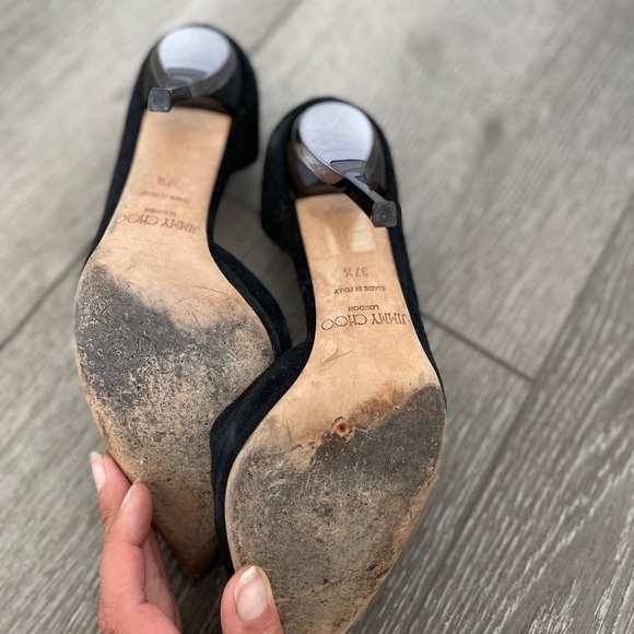 Jimmy Choo Metal Heel Pumps 37.5 - Picture 6 of 9